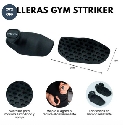 Agarre Silicona Gym Pesas Barra Guantes Almohadilla